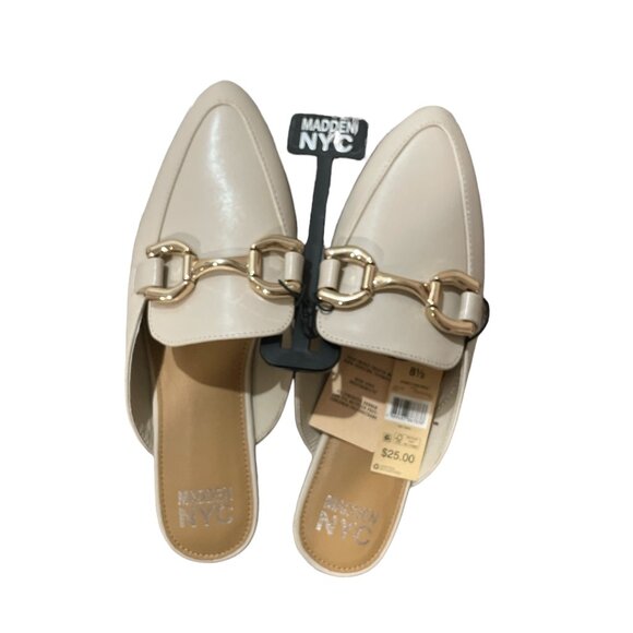 Women's Tania Slip-on Mule, Madden NYC, 81/2, Bone NWT - Picture 1 of 6